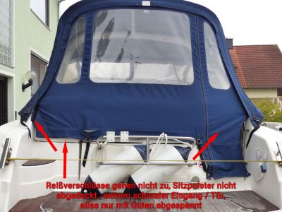 verdeckhinterteil bavaria 29 sport