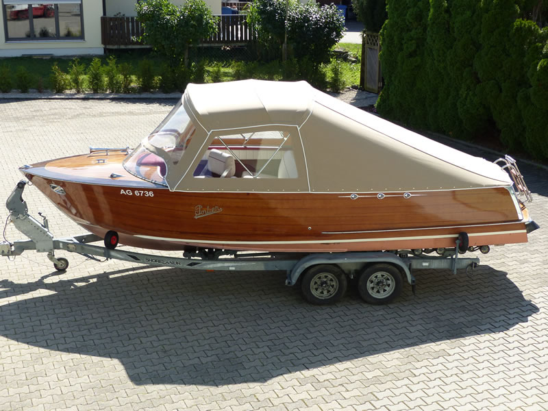 Verdeck Portier Holzboot Bootsverdeck 01