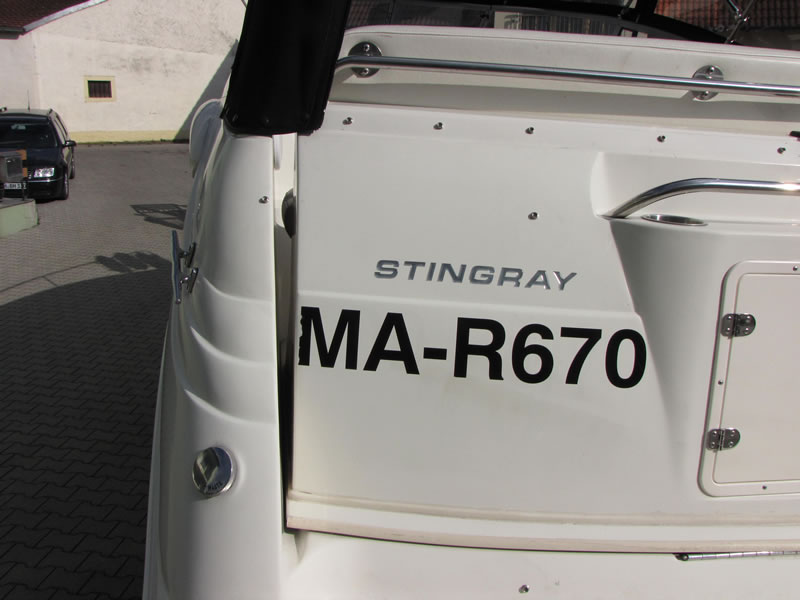 Verdeck Stingray 250CS Bootsverdeck Persenning 17