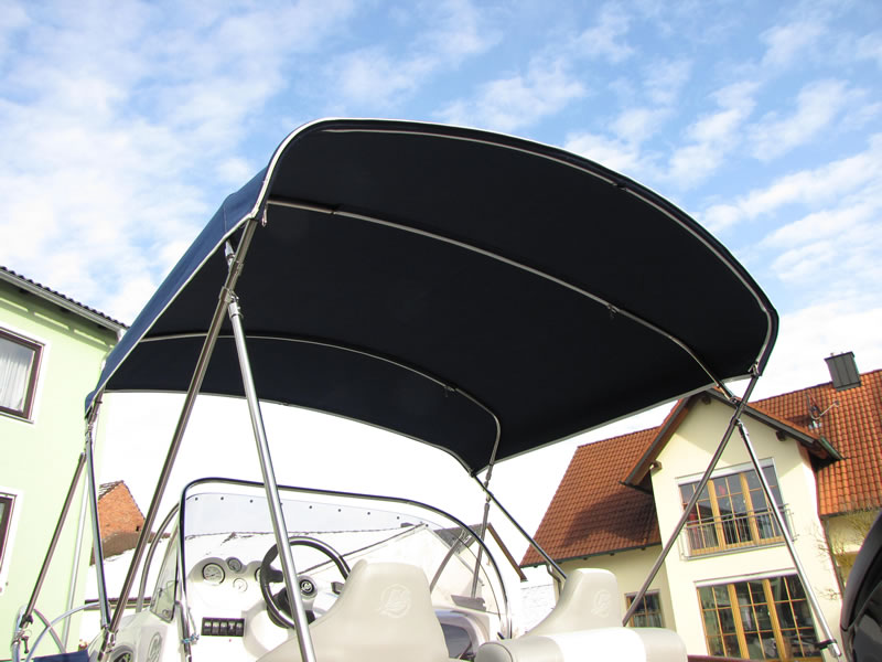 Bimini Quicksilver 555 WA Sonnenverdeck Bootssattlerei Hallier