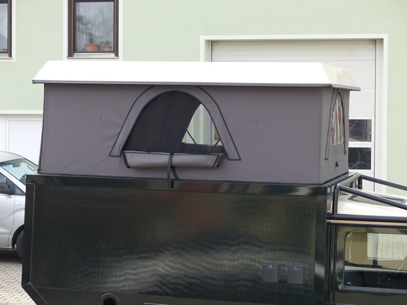 Dachzelt Land Rover Defender 110 Bootssattlerei Hallier