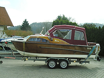 Verdeck Nixe Holzboot Persenning 01