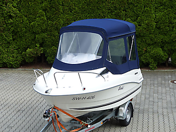 Verdeck Quicksilver activ 430 cabin Bootsverdeck Persenning 04