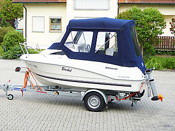 Verdeck Quicksilver activ 430 cabin Bootsverdeck Persenning 07