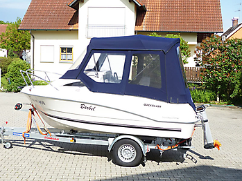 Verdeck Quicksilver activ 430 cabin Bootsverdeck Persenning 13