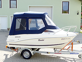 Verdeck Quicksilver activ 430 cabin Bootsverdeck Persenning 15