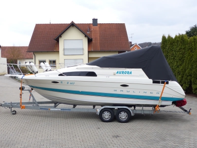 Persenning über Geräteträger Bayliner 2755 Bootspersenning